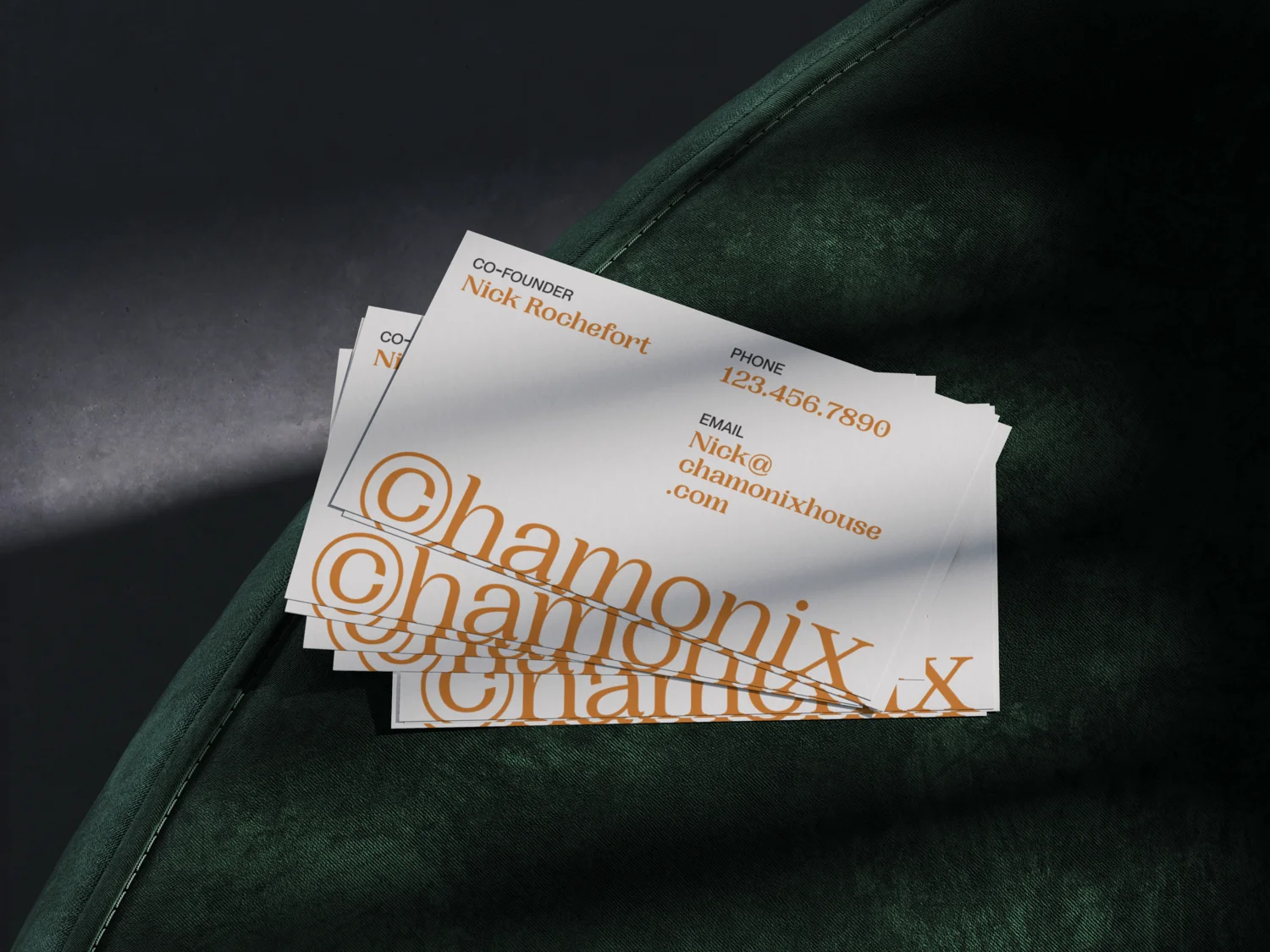 Chamonix business cards