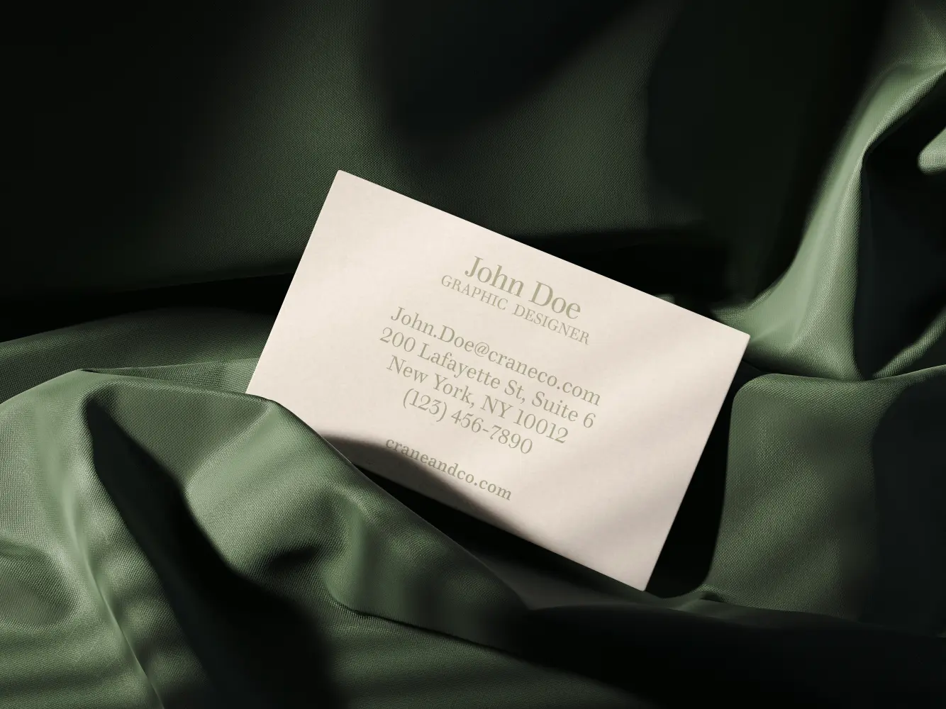 Crane and Co. business card