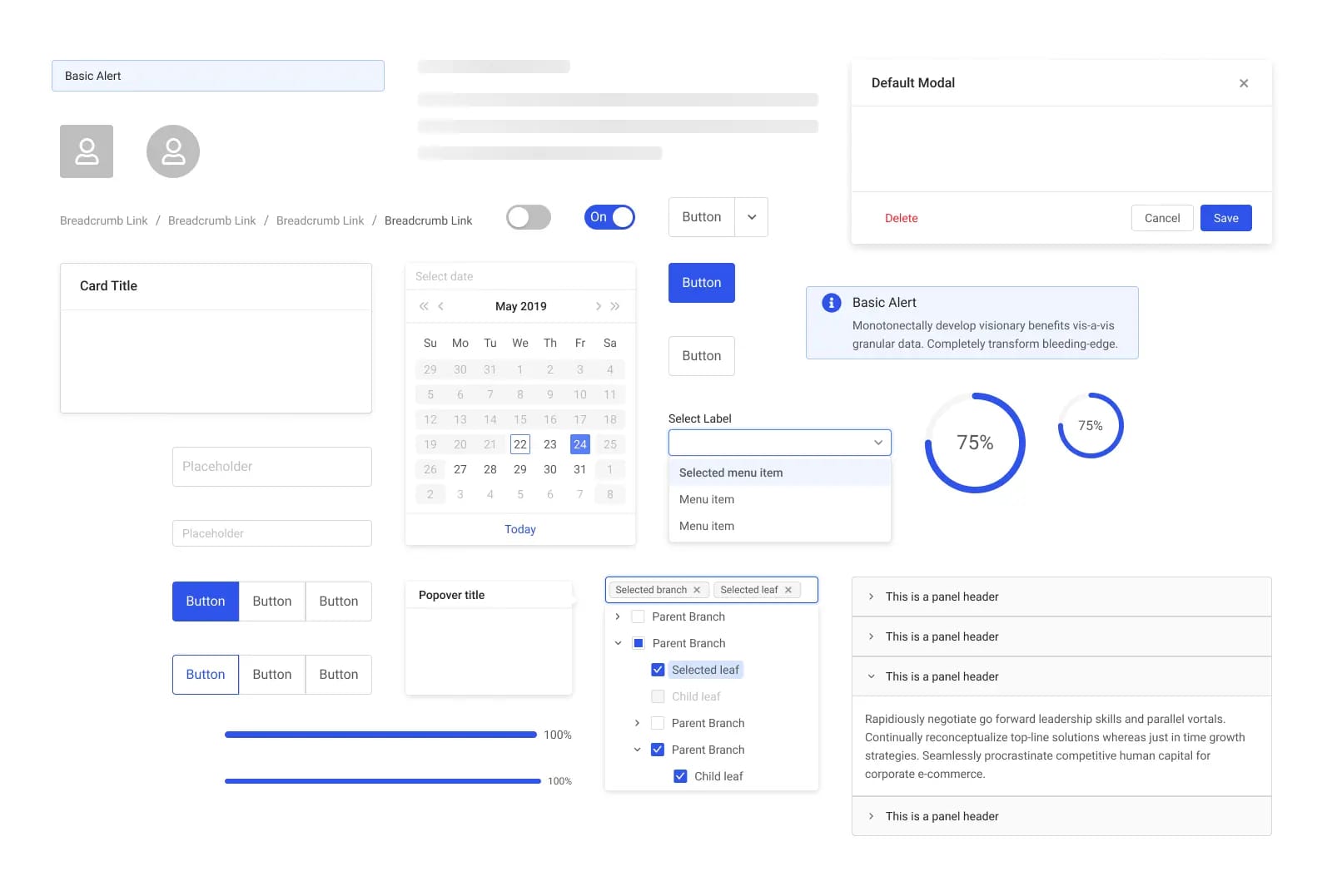 Collection of UI components for Foundation: Design System