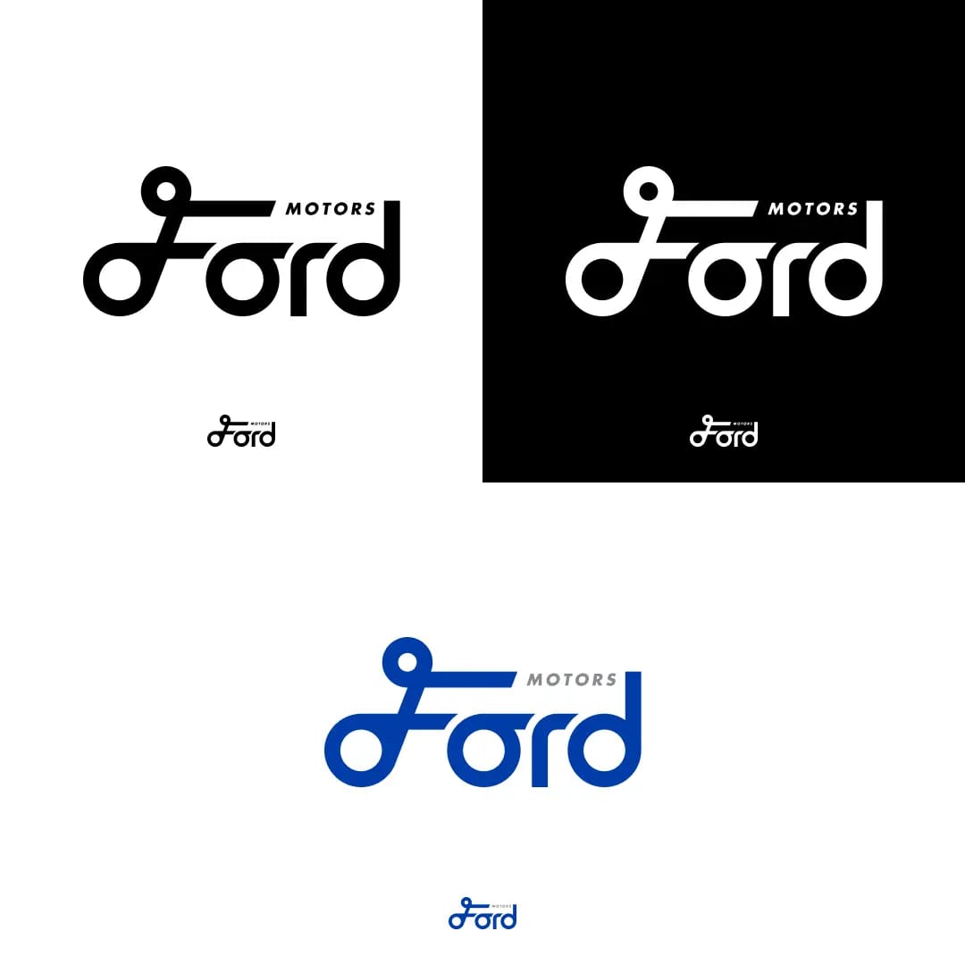 Ford logo redesign, version 1